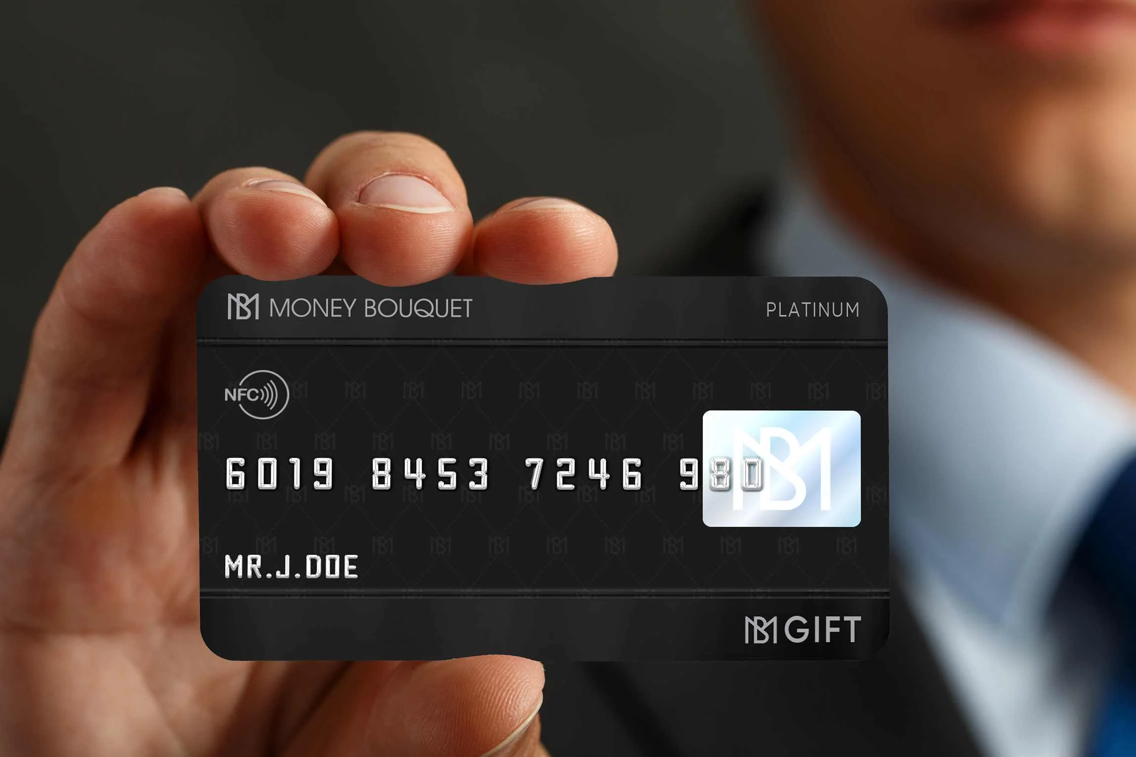 Man with phone and money